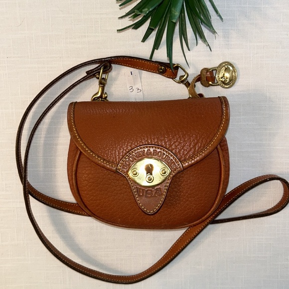 Dooney & Bourke Vintage Mini Saddlebag or Crossbody Pebbled Leather - Picture 3 of 13